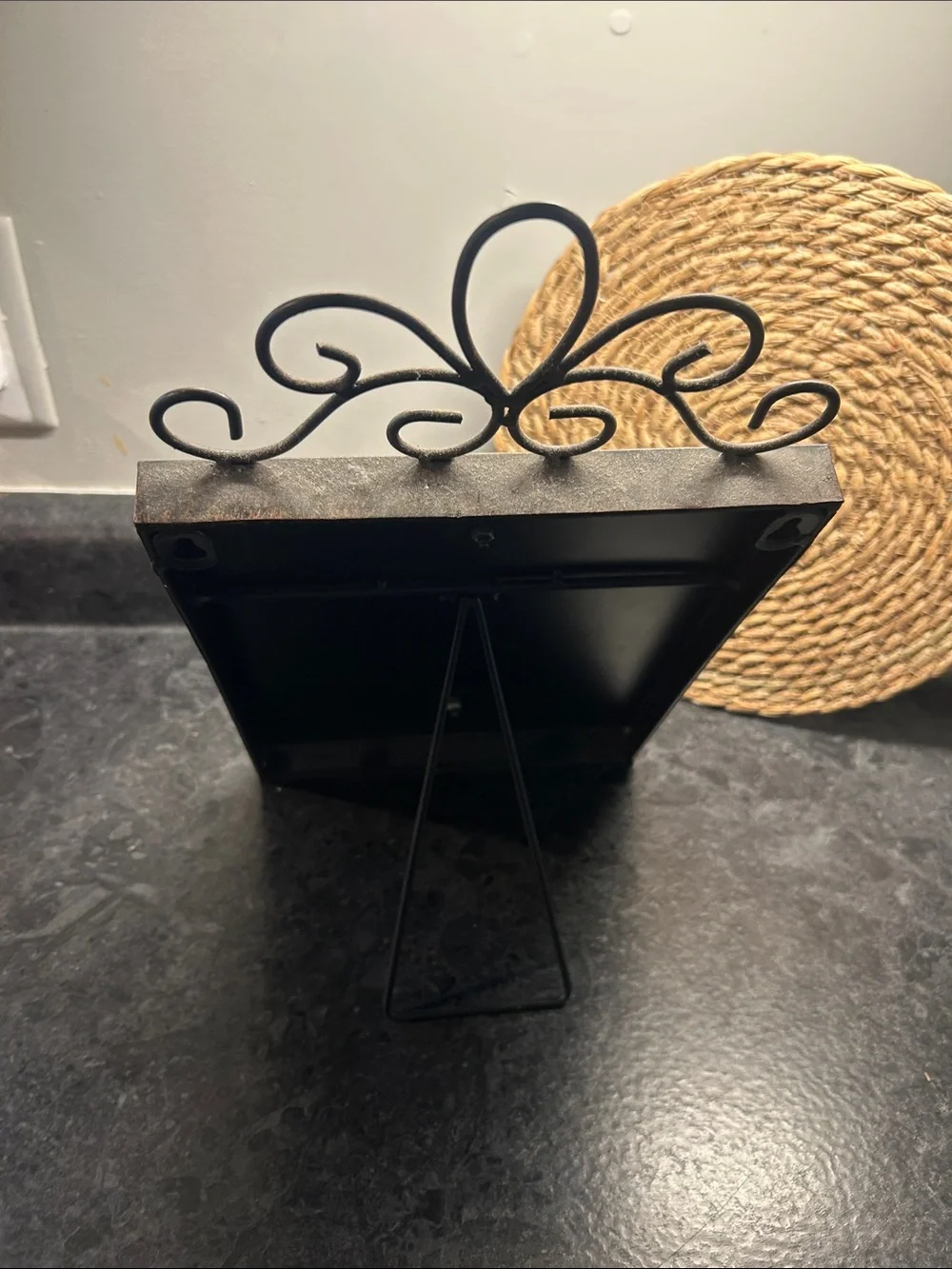 Decorative Wall Cross Plaque in Black and Gold